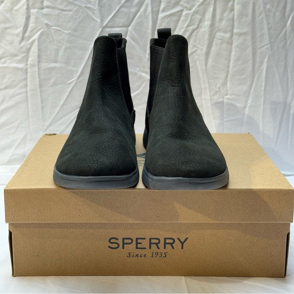 Sperry Black Chelsea Boots Women Sz 10 NIB - Picture 2 of 13